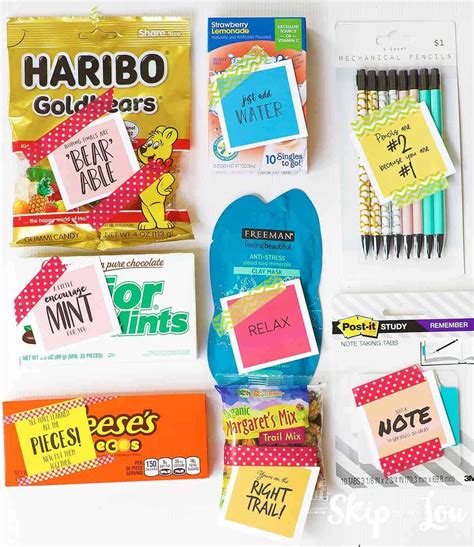 test taking care package|exam care package ideas.